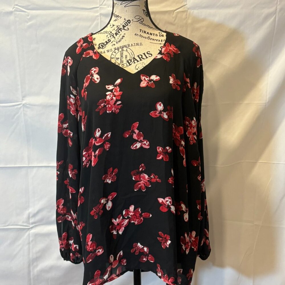 Lightweight Dressy Floral Blouse